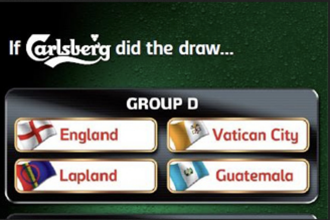 Carlsberg England 2010 FIFA World Cup Draw Ad
